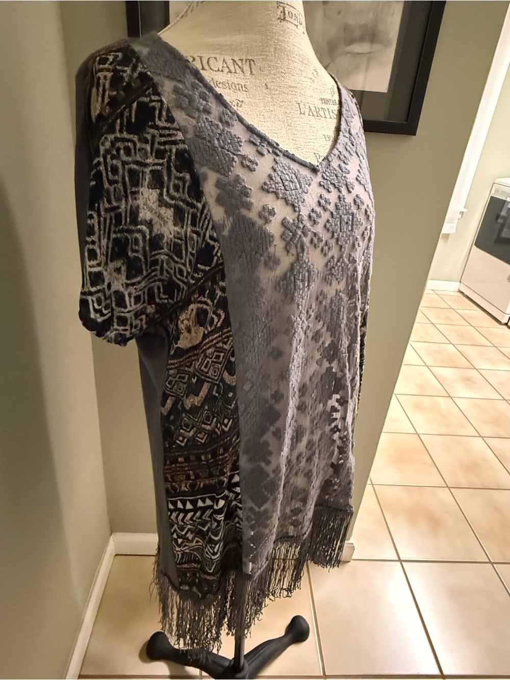 Mystree Tunic with Mixed Exotic Fabrics